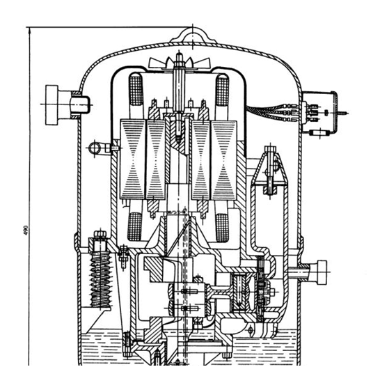 國產(chǎn)型全關(guān)閉壓縮機剖面圖